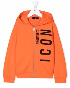 Худи на молнии с логотипом Dsquared2 kids