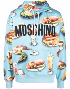 Худи с графичным принтом Moschino