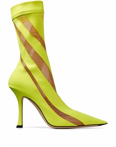 Ботильоны с сетчатыми вставками из коллаборации с Mugler Jimmy choo