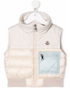 Дутый жилет со вставками Moncler enfant