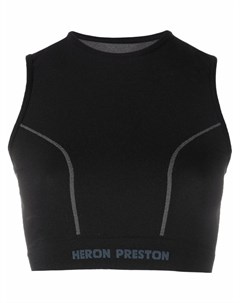 Укороченный топ с логотипом Heron preston