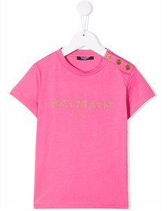 Футболка с логотипом Balmain kids