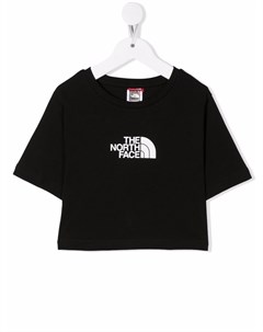 Укороченная футболка с логотипом The north face kids