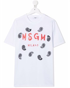 Футболка с логотипом Msgm kids