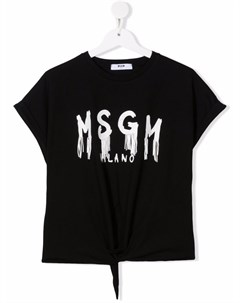 Футболка с логотипом Msgm kids