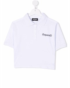 Рубашка поло с короткими рукавами и логотипом Dsquared2 kids