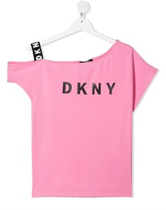 Футболка на одно плечо с логотипом Dkny kids