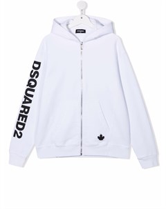 Худи на молнии с логотипом Dsquared2 kids