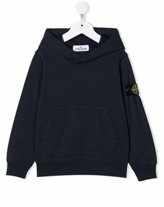 Худи с нашивкой логотипом Stone island junior