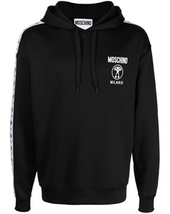 Худи с кулиской и логотипом Moschino