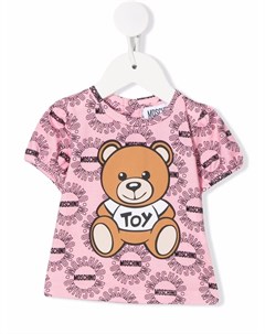 Футболка Teddy Bear с логотипом Moschino kids