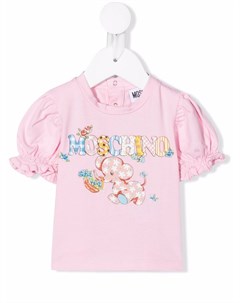 Футболка с логотипом Moschino kids