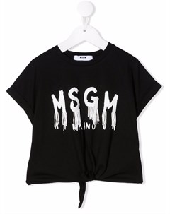 Футболка с логотипом Msgm kids