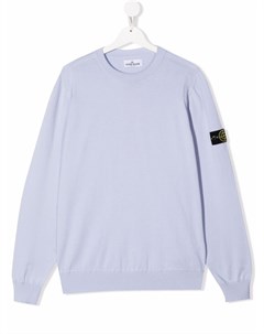 Толстовка с нашивкой логотипом Stone island junior