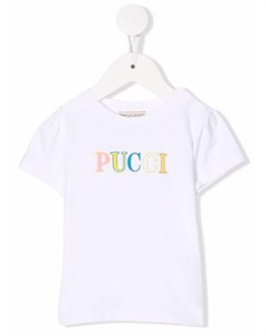 Футболка с логотипом Emilio pucci junior