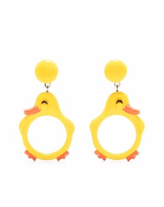 Серьги клипсы Duck Moschino