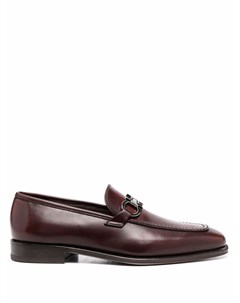 Лоферы с миндалевидным носком и декором Gancini Salvatore ferragamo