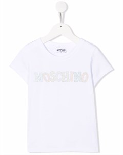 Футболка с логотипом Moschino kids