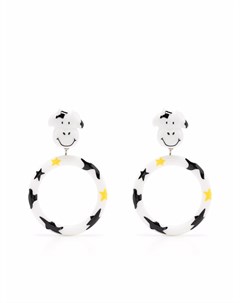 Серьги клипсы Cow Moschino