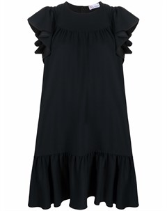 Платье трапеция с оборками Red valentino