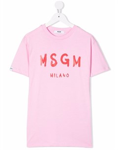 Футболка с логотипом Msgm kids