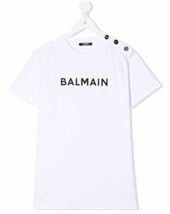 Футболка с логотипом Balmain kids