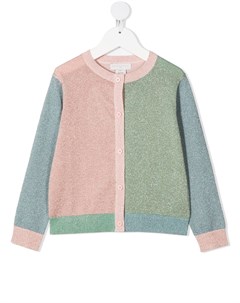 Кардиган в стиле колор блок с эффектом металлик Stella mccartney kids