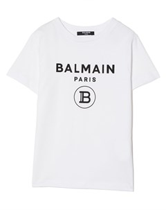 Футболка с логотипом Balmain kids