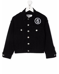 Джинсовая куртка с вышивкой Mm6 maison margiela kids