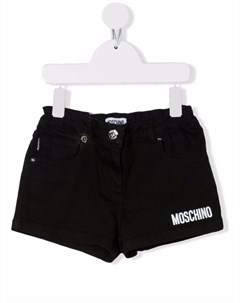 Джинсовые шорты с логотипом Moschino kids