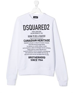 Футболка с круглым вырезом и надписью Dsquared2 kids