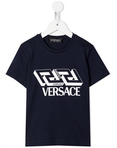 Футболка с логотипом Versace kids