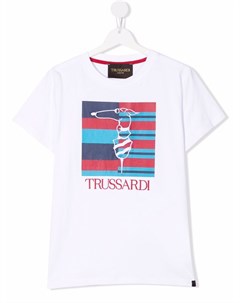 Футболка с вышивкой Trussardi junior