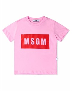 Футболка с логотипом Msgm kids