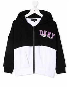 Худи в стиле колор блок с логотипом Dkny kids