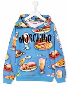 Худи свободного кроя с логотипом Moschino kids