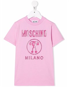 Футболка с принтом Moschino kids