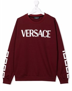 Футболка с длинными рукавами и логотипом Versace kids