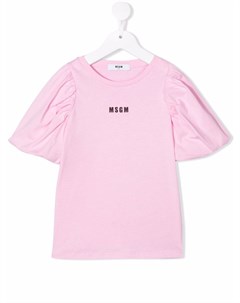 Футболка с логотипом Msgm kids