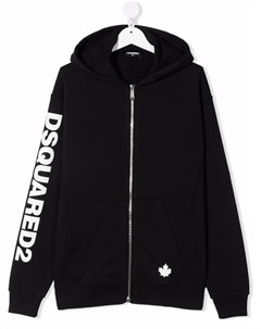 Худи на молнии с логотипом Dsquared2 kids