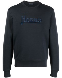 Толстовка с вышитым логотипом Herno