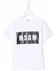 Футболка с логотипом Msgm kids