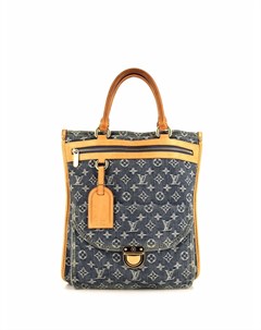 Джинсовая сумка шопер pre owned с монограммой Louis vuitton