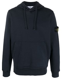 Худи с нашивкой логотипом Stone island