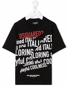 Футболка с надписью Dsquared2 kids