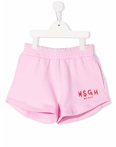 Спортивные шорты с логотипом Msgm kids