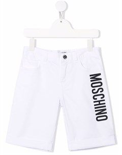 Джинсовые шорты с логотипом Moschino kids