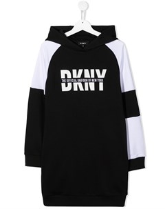 Платье худи с логотипом Dkny kids