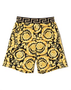 Шорты с принтом Barocco Versace kids