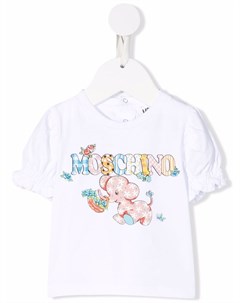 Футболка с логотипом Moschino kids